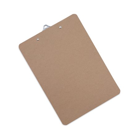 Universal Hardboard Clipboard, 1" Capacity, 8 1/2 x 11, Brown, PK3 UNV40304VP